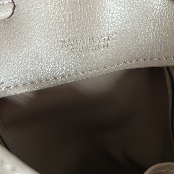 Zara Nude Bucket Bag - Picture 4 of 5